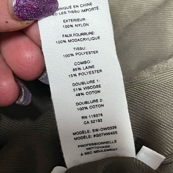 Women’s HELMUT & LANG Olive green high twist nylon bomber jacket size medium - Picture 11 of 14